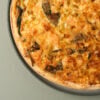 Quiche cu somon, brânză de capră și spanac