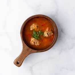 Oală cu ciorbă cu perișoare de curcan 2 kg - Crăciun