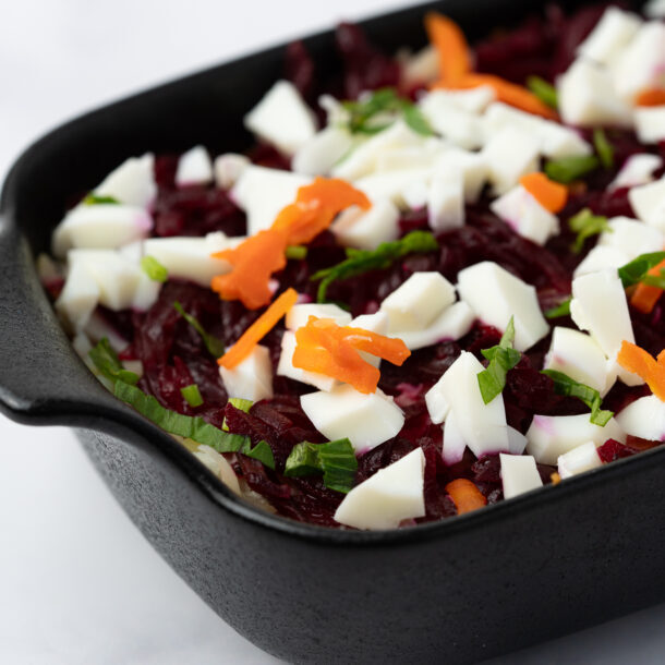 Tavă cu salată Shuba 0.5 kg - Crăciun
