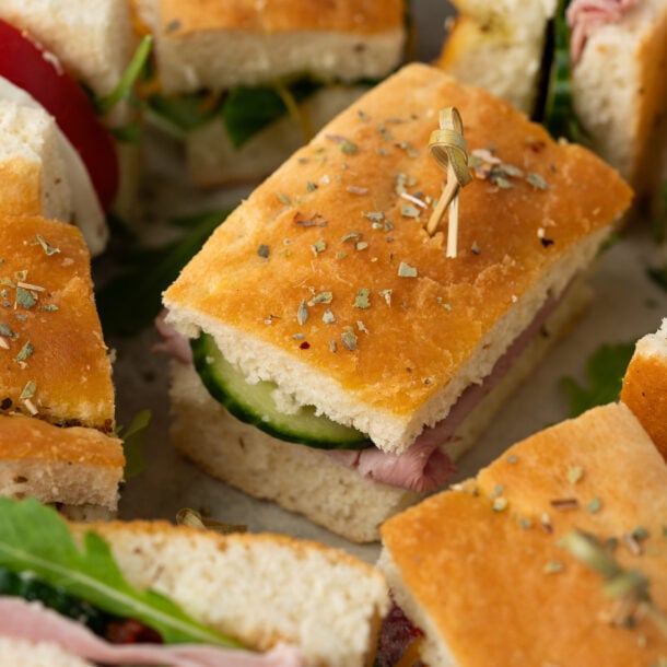 Platou sandwich focaccia