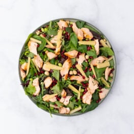 Salata mix de frunze verzi si somon 0.55 kg - Revelion