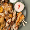 Platou cald finger food