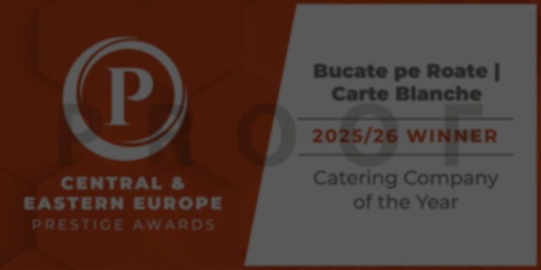 Bucate pe Roate catering corporate București — 2025/26 Winner, Catering Company of the Year, Central & Eastern Europe Prestige Awards