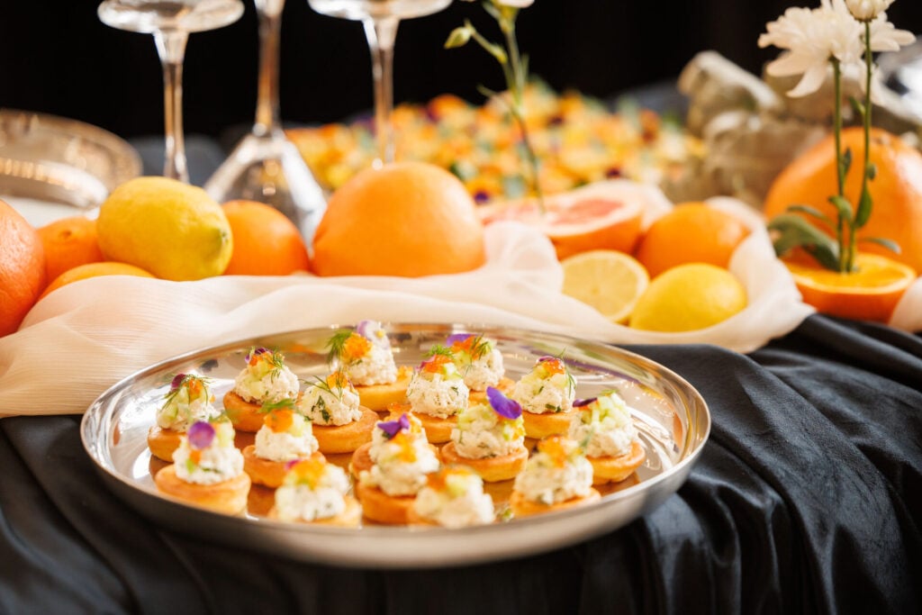 Platou canape finger food Carte Blanche catering gala Premiile Gopo 2026
